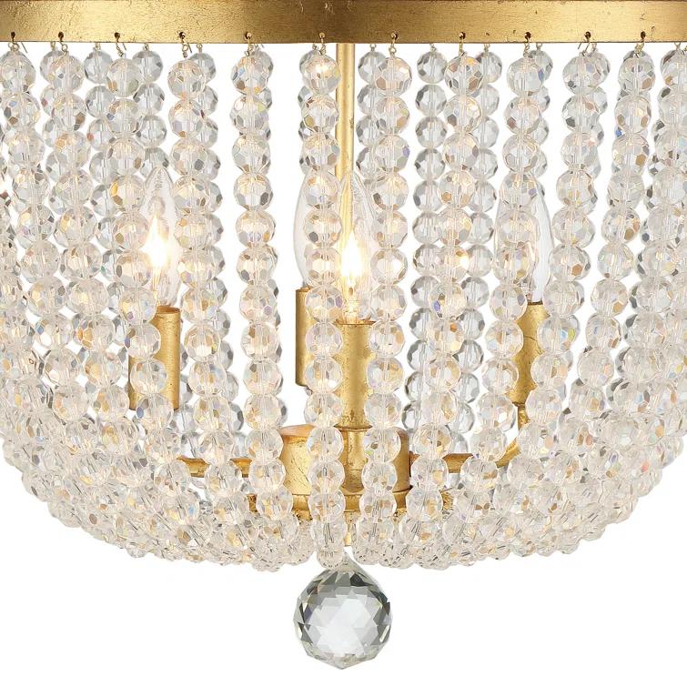 Conway 4 Light Wood Dimmable Empire Chandelier