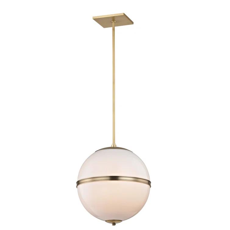 Crystorama Lighting Truax 3 - Light Pendant in  Aged Brass