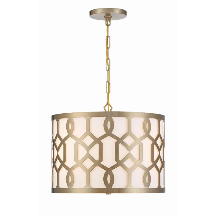 Crystorama Lighting Jennings 5 - Light Pendant in  Aged Brass