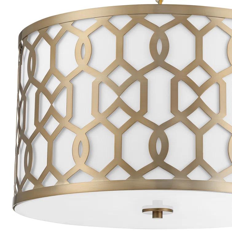 Crystorama Lighting Jennings 5 - Light Pendant in  Aged Brass
