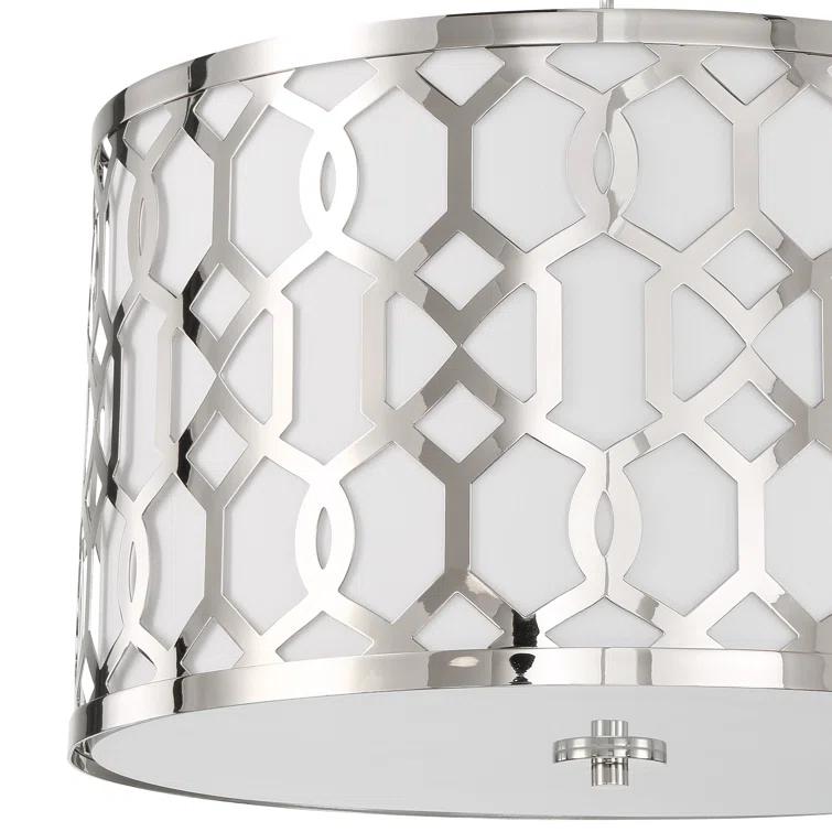 Crystorama Libby Langdon for  Jennings 5 Light Polished Nickel Chandelier - 24.25'' W x 14.75'' H