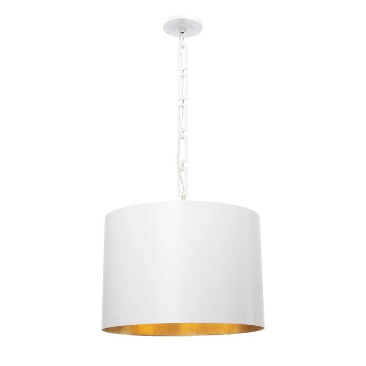Crystorama Lighting Alston 6 - Light Chandelier in  Matte White/Antique Gold