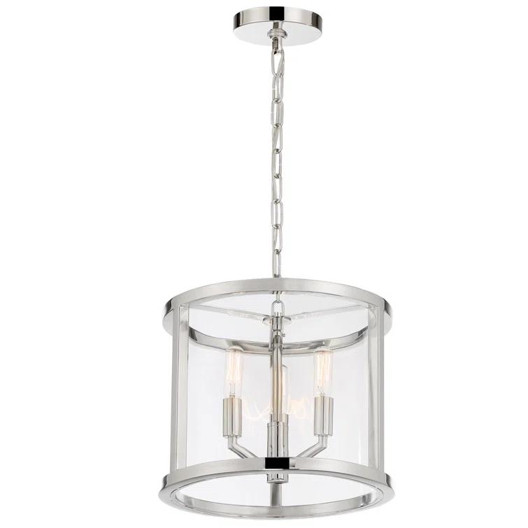 Crystorama Lighting Devon 3 - Light Chandelier in  Polished Nickel