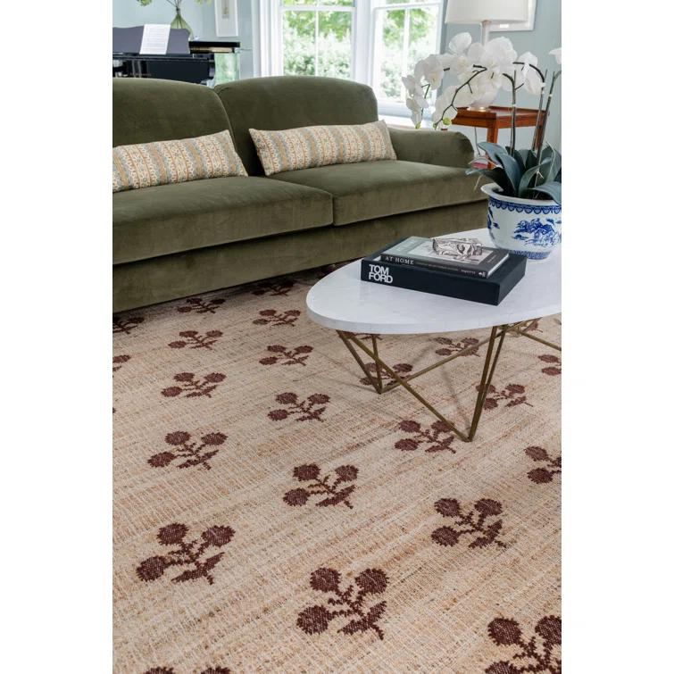 Erin Gates by Momeni Orchard Bloom Rust Hand Woven Wool and Jute Area Rug