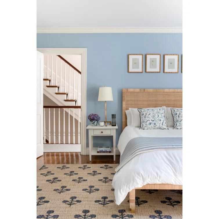 Erin Gates by Momeni Erin Gates by Momeni Orchard Bloom Blue Hand Woven Wool and Jute Area Rug