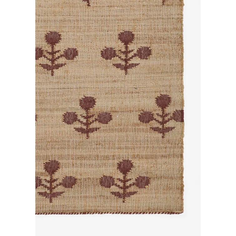 Erin Gates by Momeni Orchard Bloom Rust Hand Woven Wool and Jute Area Rug