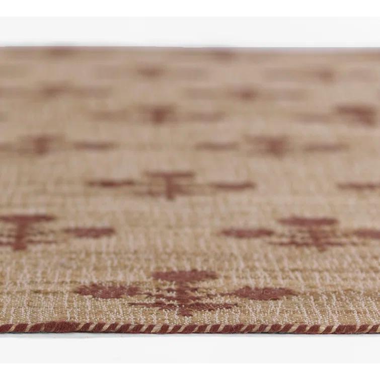 Erin Gates by Momeni Orchard Bloom Rust Hand Woven Wool and Jute Area Rug