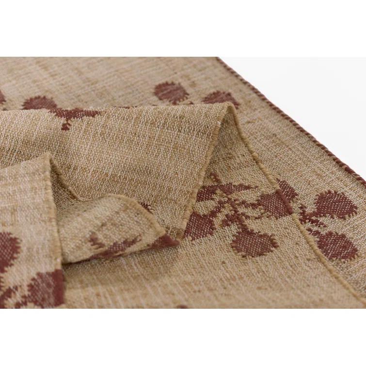 Erin Gates by Momeni Orchard Bloom Rust Hand Woven Wool and Jute Area Rug