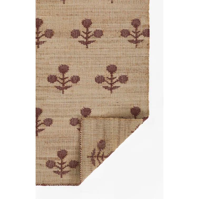 Erin Gates by Momeni Orchard Bloom Rust Hand Woven Wool and Jute Area Rug