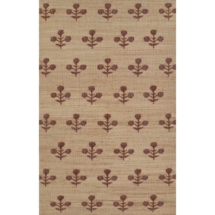 Erin Gates by Momeni Orchard Bloom Rust Hand Woven Wool and Jute Area Rug