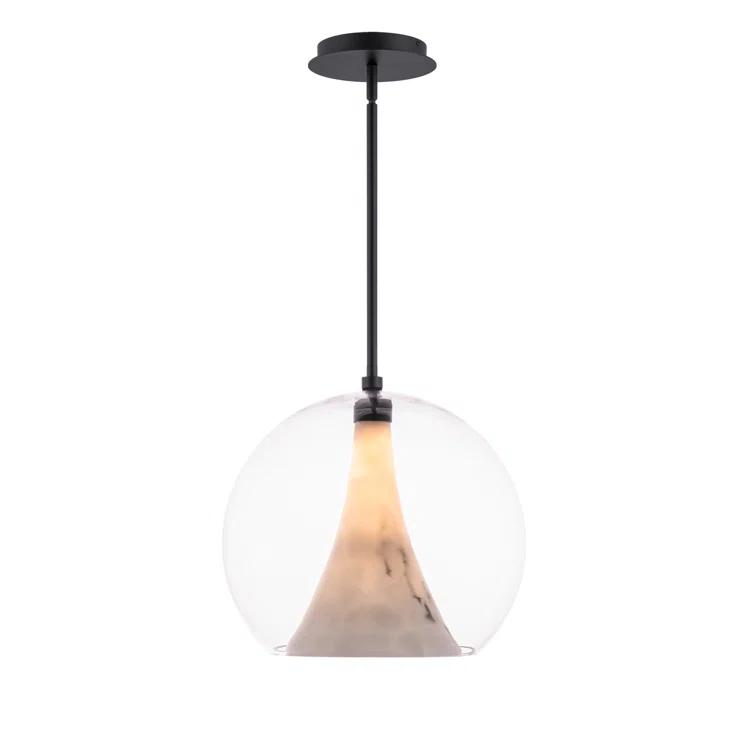 dweLED Chantilly 1 - Light Black LED Single Pendant
