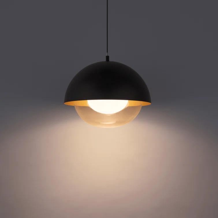1 - Light Black LED Single Pendant