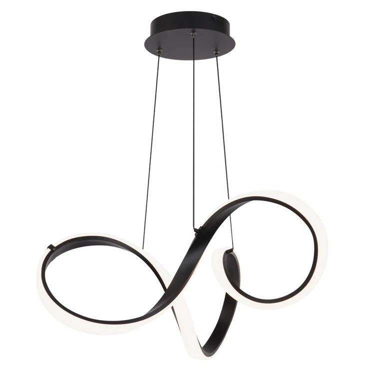 Vornado 1 - Light Chrome LED Novelty Pendant