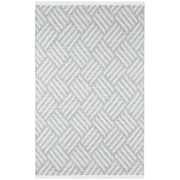 Crisscross Ocean Handwoven Indoor/Outdoor Rug