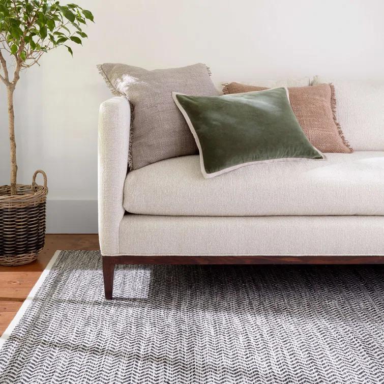 Coastal Black Handwoven Indoor/Outdoor Rug