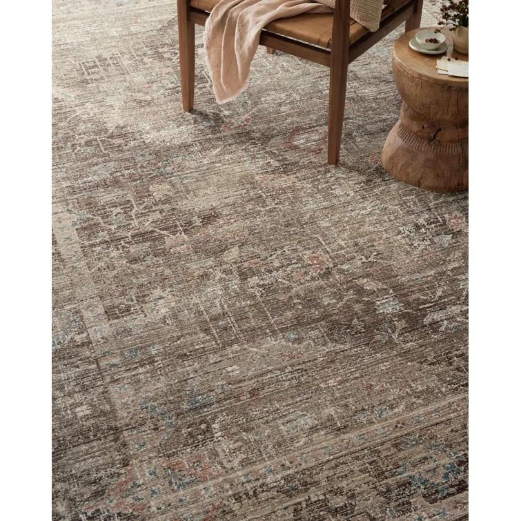 Magnolia Home By Joanna Gaines X Loloi Millie Charcoal / Dove Area Rug