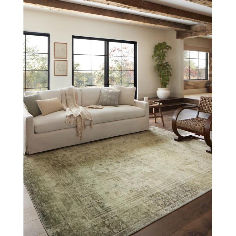 Banks IV Rug by Magnolia Home by Joanna Gaines x Loloi - Natural and Granite / 2'3" x 3'9"