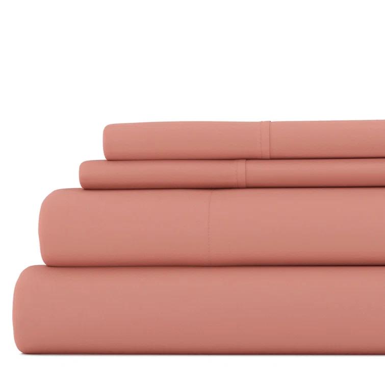Simply Soft Brushed Microfiber Solid 6 Piece Sheet Set
