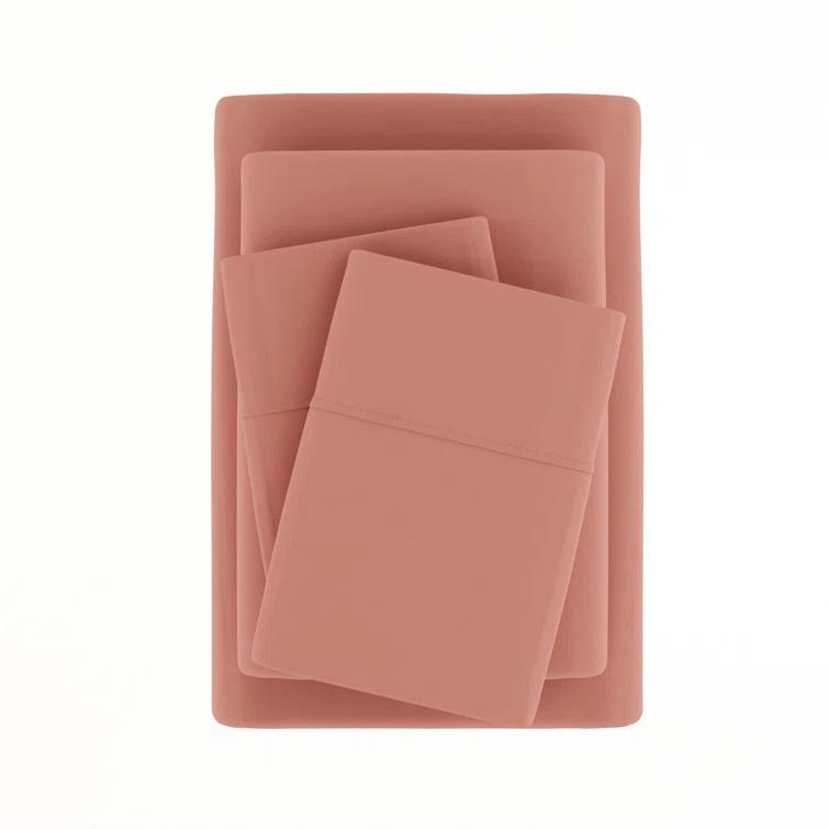 Simply Soft Brushed Microfiber Solid 6 Piece Sheet Set