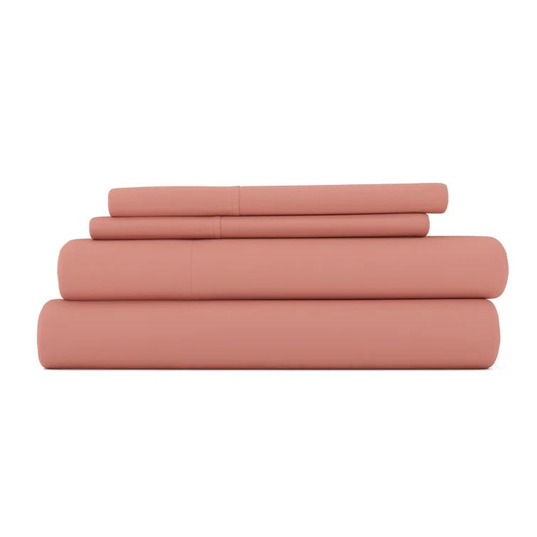 Simply Soft Brushed Microfiber Solid 6 Piece Sheet Set