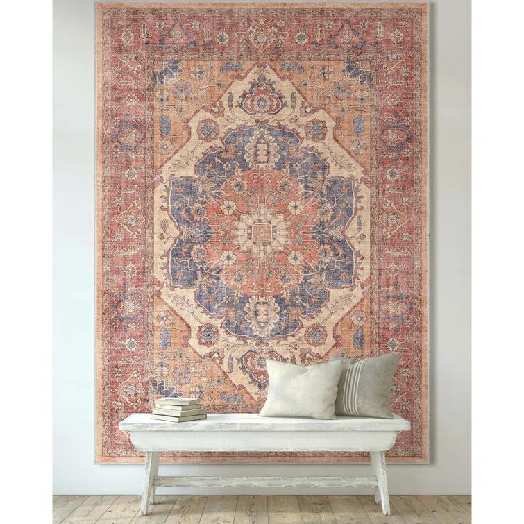 Kehr Antigua Vintage Persian Oriental Red Flat-Weave Rug