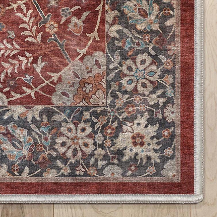 Asha Oriental Persian Flat-Weave Red Rug