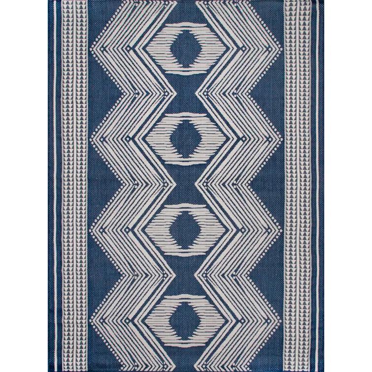 Alvina Blue Indoor/Outdoor Area Rug
