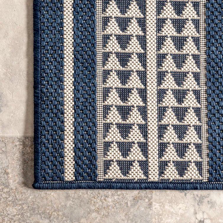 Alvina Blue Indoor/Outdoor Area Rug