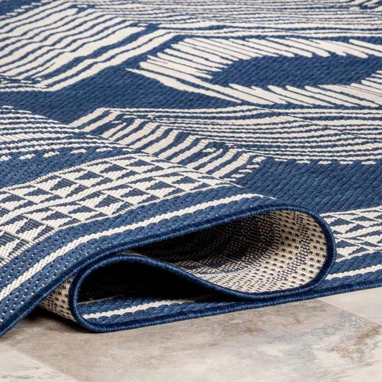 Alvina Blue Indoor/Outdoor Area Rug