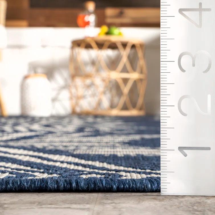Alvina Blue Indoor/Outdoor Area Rug