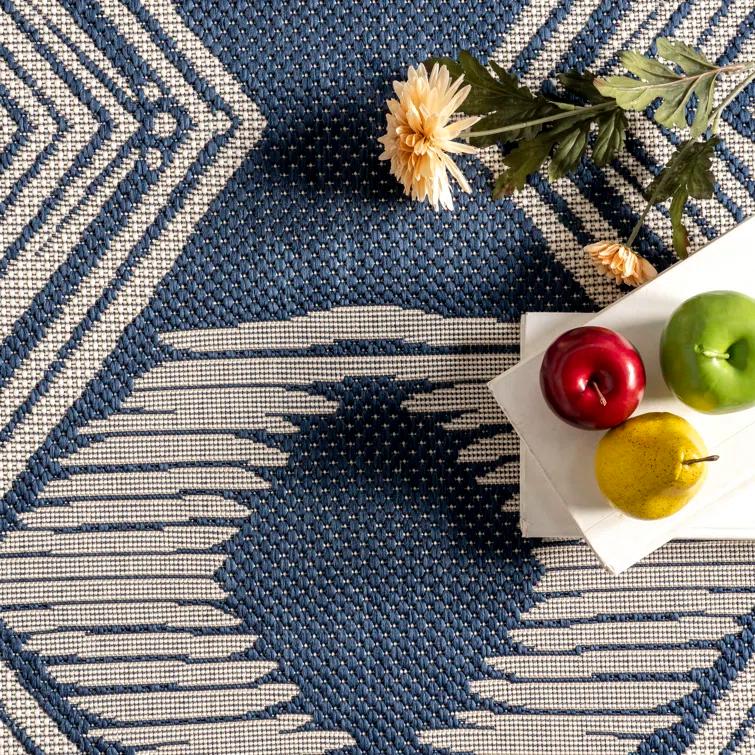 Alvina Blue Indoor/Outdoor Area Rug