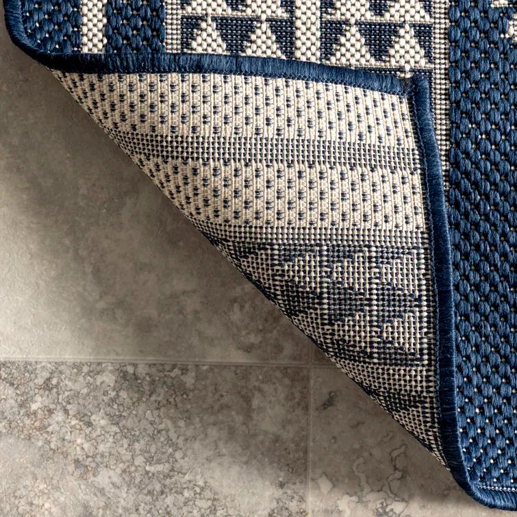 Alvina Blue Indoor/Outdoor Area Rug