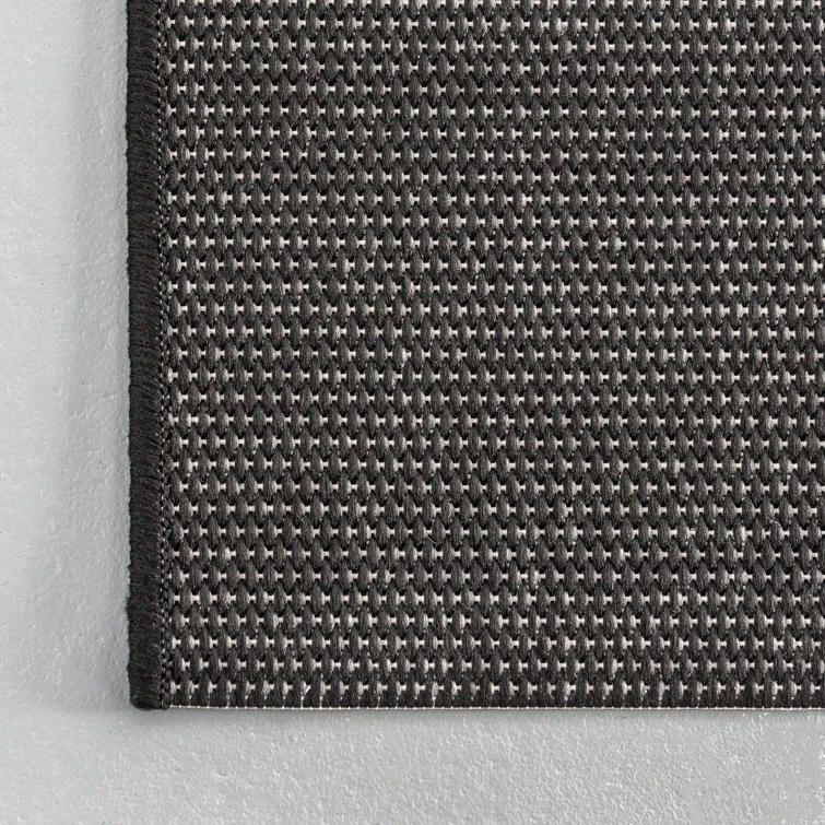 Randall Striped Machine Woven / Power Loomed Indoor/Outdoor Patio Rug