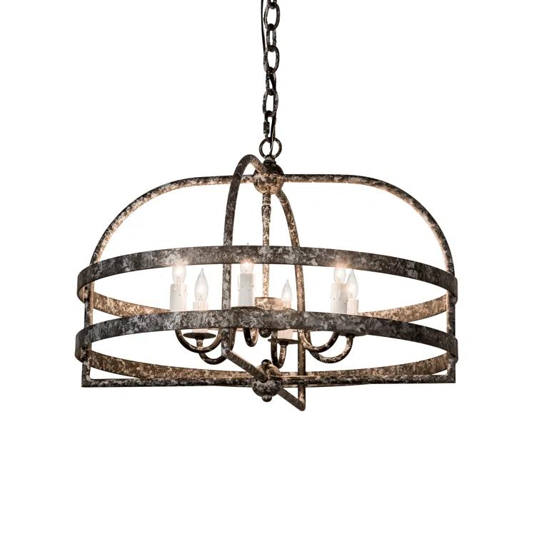 Aldari 6 - Light Dimmable Geometric Chandelier