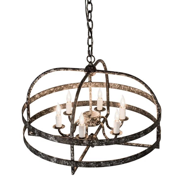 Aldari 6 - Light Dimmable Geometric Chandelier