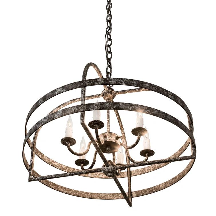 Aldari 6 - Light Dimmable Geometric Chandelier