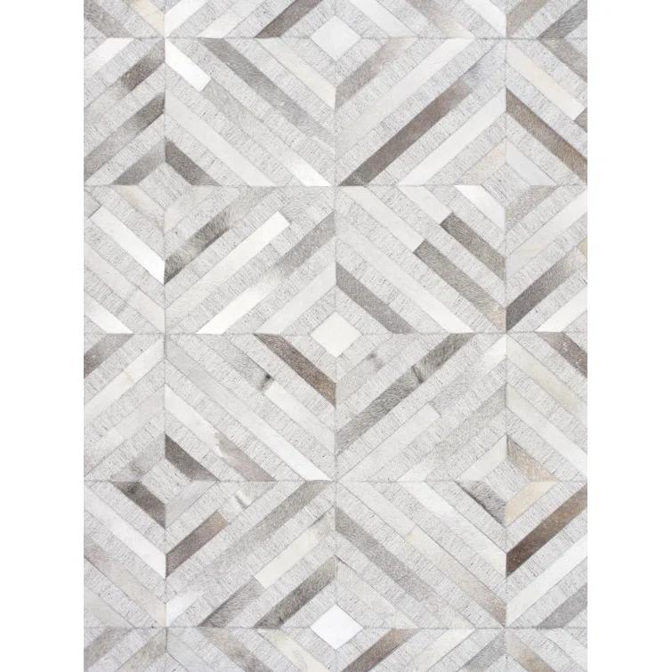 Cowhide Geometric Rug
