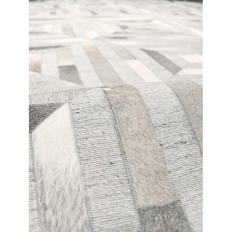 Cowhide Geometric Rug