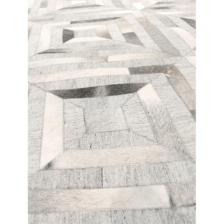 Cowhide Geometric Rug