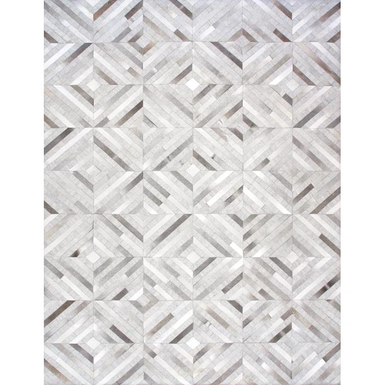 Cowhide Geometric Rug