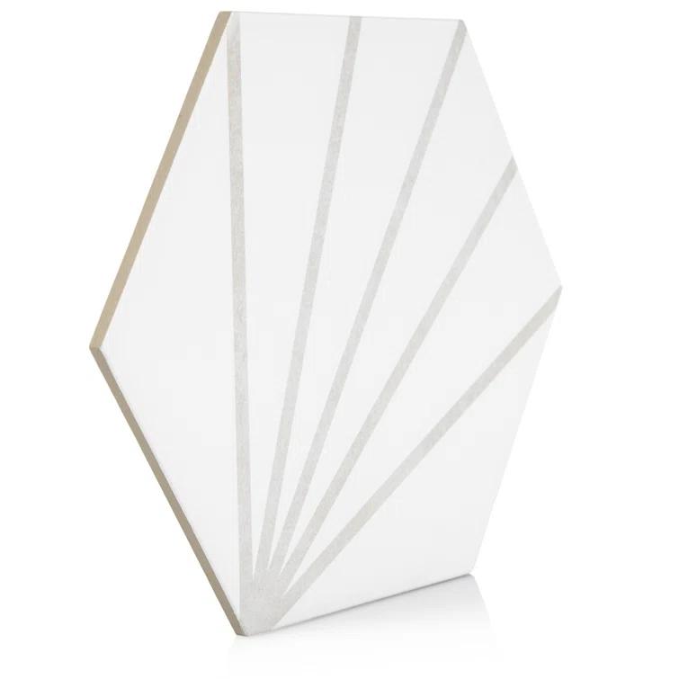 Industry Tile Sun Stripe Hexagon Dark Gray