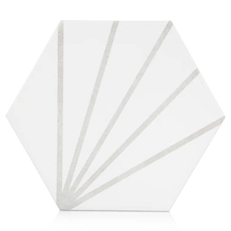 Industry Tile Sun Stripe Hexagon Dark Gray