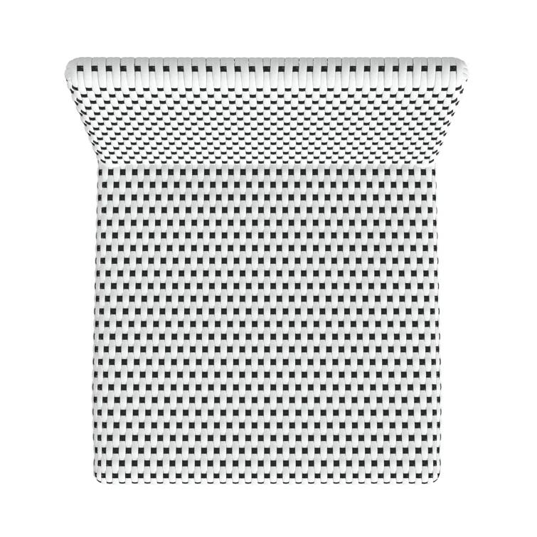 Butler Specialty Serienna Rattan Low Back 24.5" Counter Stool - White/Black