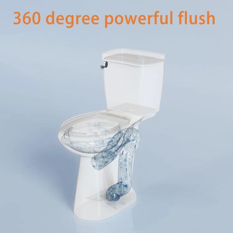 Traditional 21-inch Height Extra Tall Toilet for Bathrooms, Elongated Toilet Seat