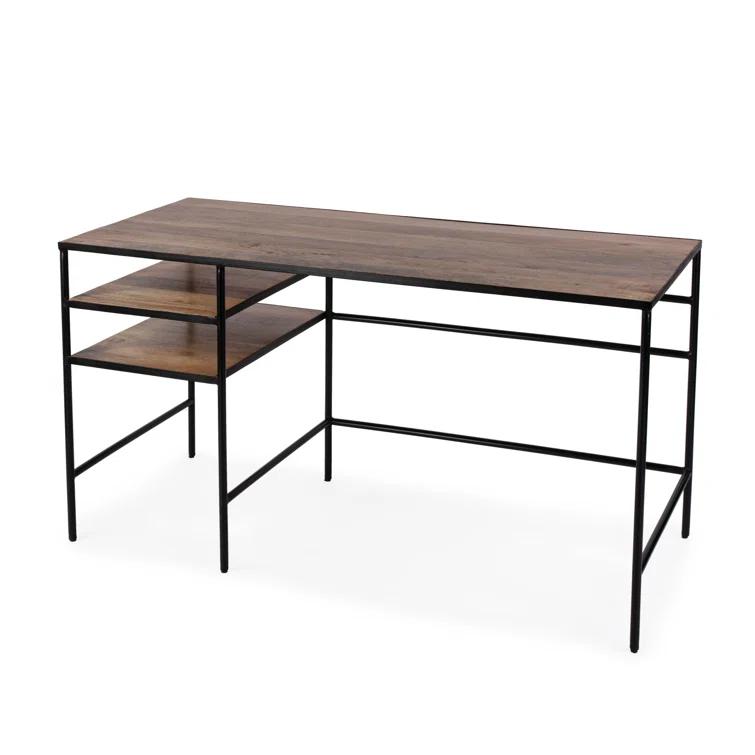 Butler Specialty Company Jensen Iron And Wood Writing Desk - Natural Mango