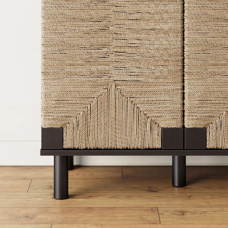 Shellie 31.4'' Tall Solid Wood 2 - Door Accent Cabinet