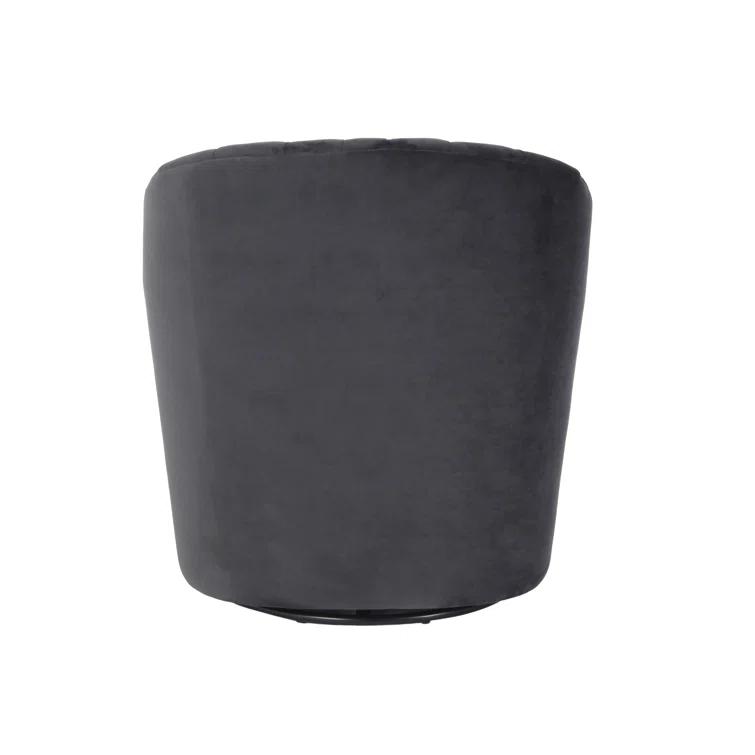Upholstered Swivel Barrel Chair