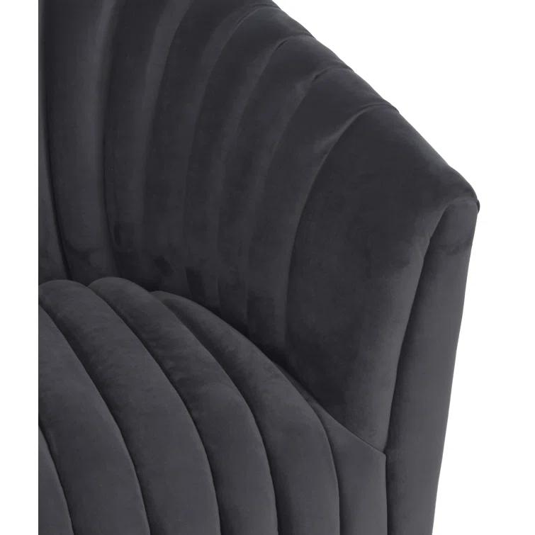 Upholstered Swivel Barrel Chair