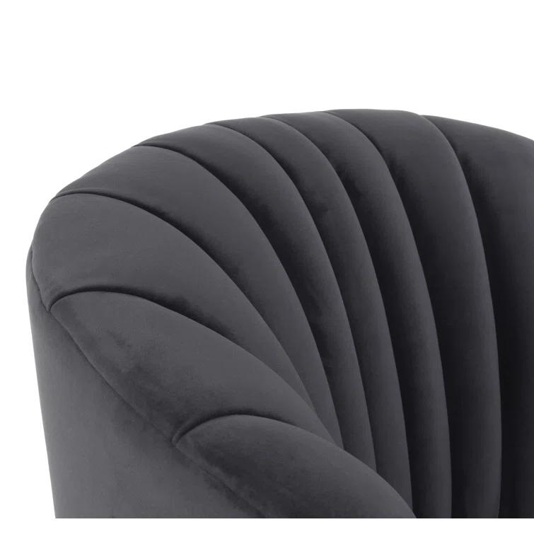 Upholstered Swivel Barrel Chair