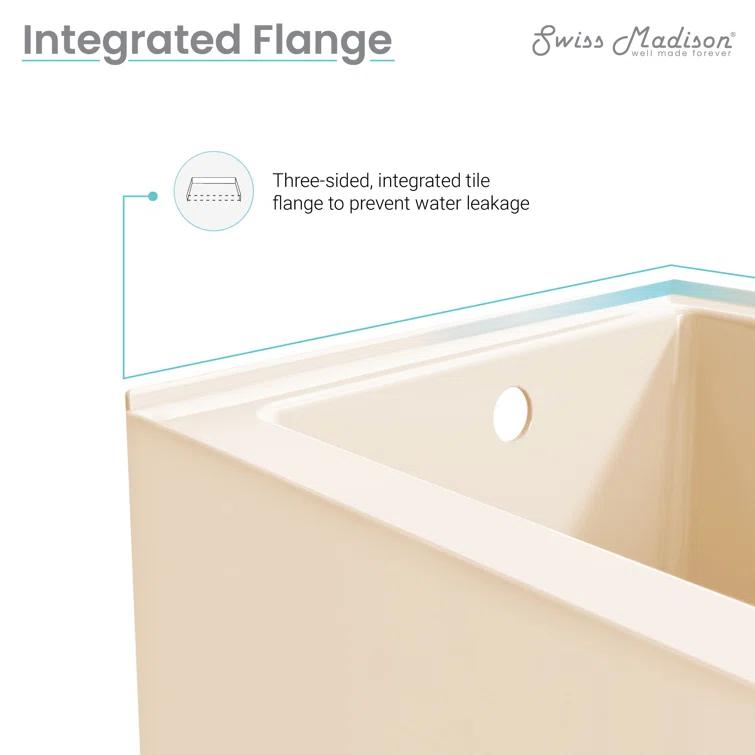 Voltaire 60" x 30" Alcove Bathtub with Apron
